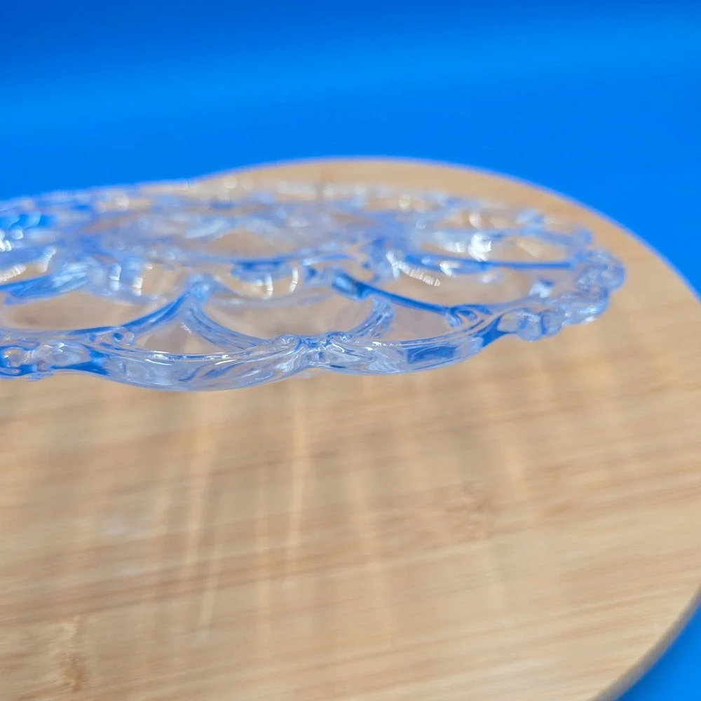 Godinger Shannon Crystal Dublin Deviled Egg Tray 11